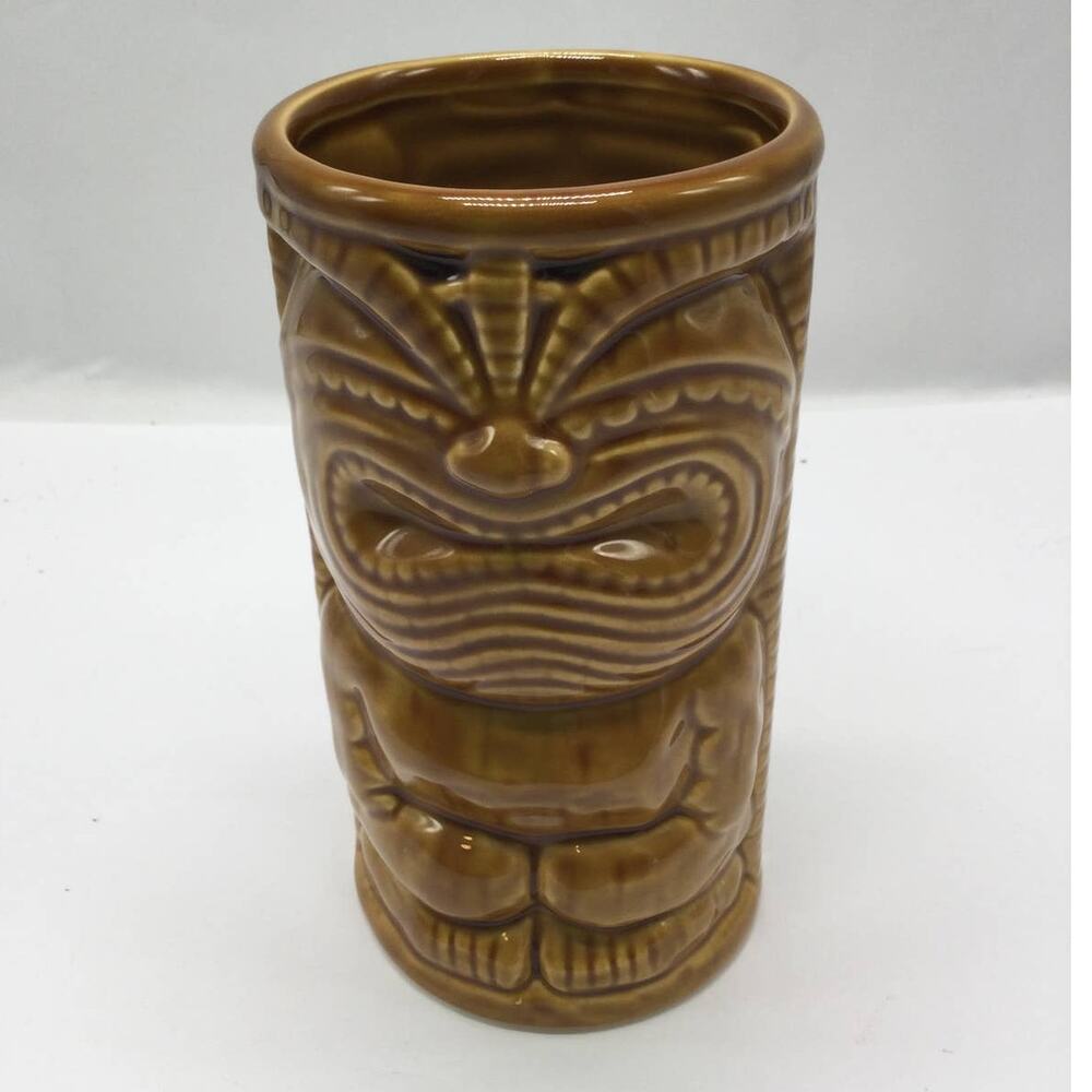 Ceramic Tiki Cup Made in Hawaii Germaines Luau
